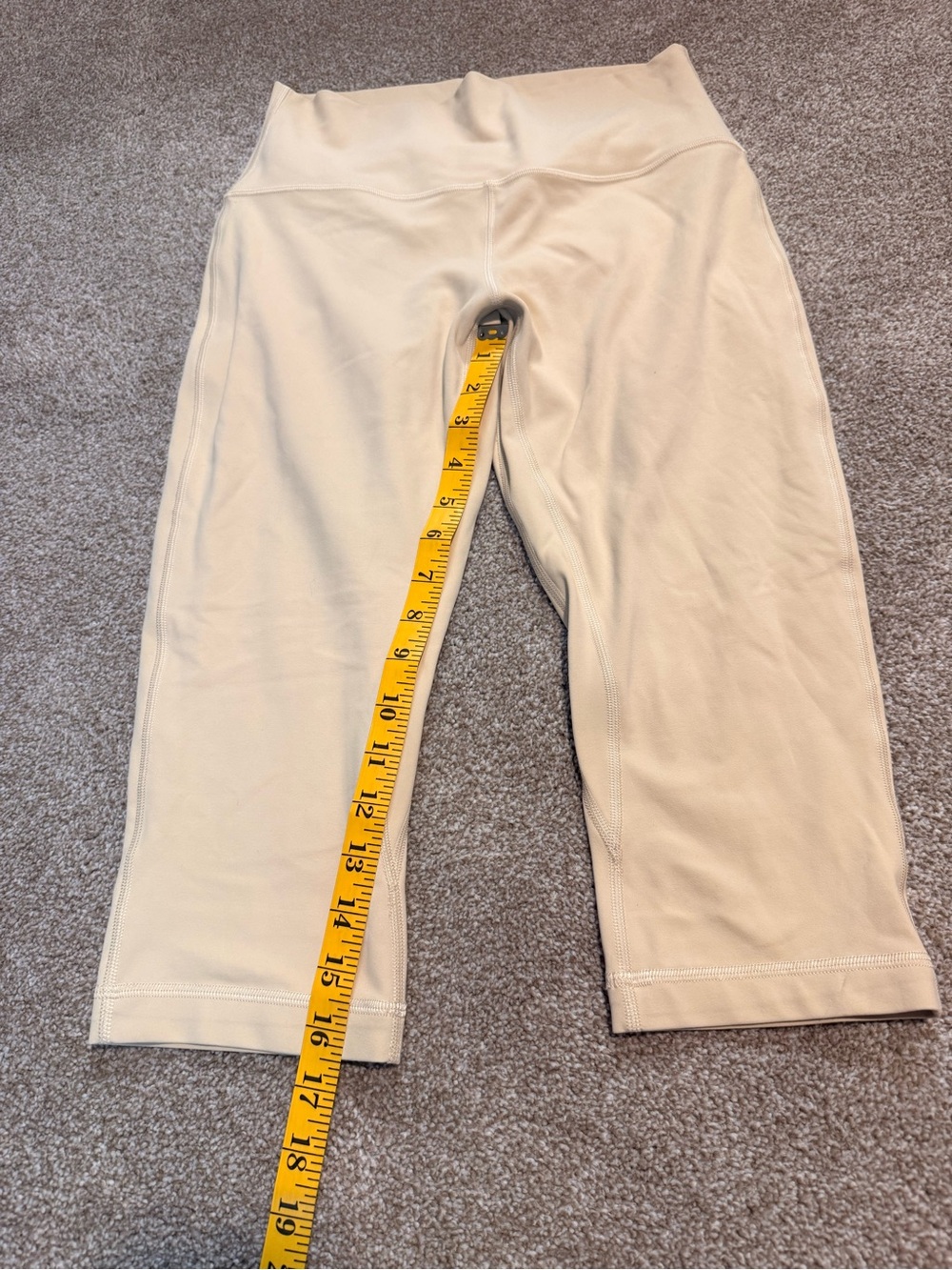 lululemon athletica Neutral Cream Capri Leggings - Picture 7 of 8